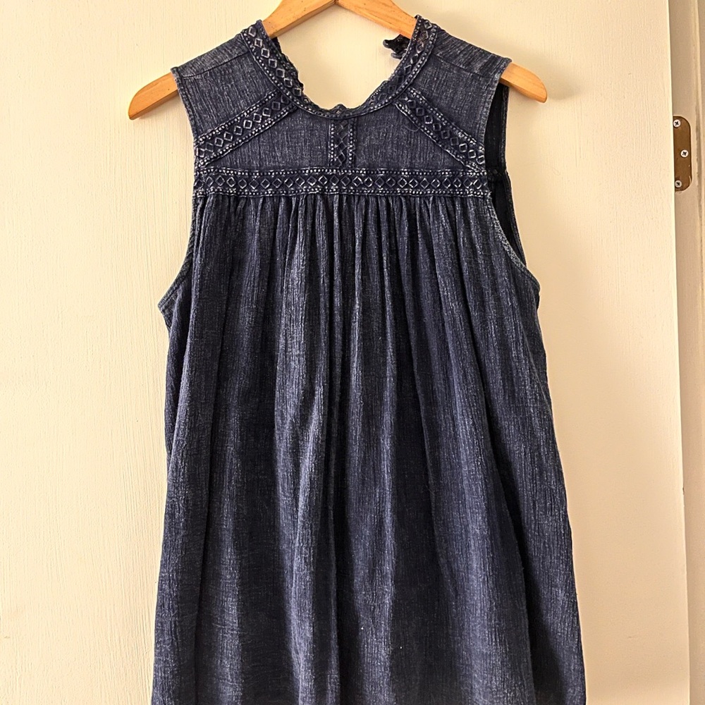 Anthro sleeveless top.